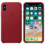 Origineel lederen hoesje Apple iPhone XS - rood