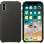 Origineel Apple lederen hoesje iPhone X / XS- houtskool grijs