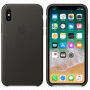 Origineel Apple lederen hoesje iPhone X / XS- houtskool grijs