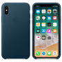 Origineel lederen hoesje Apple iPhone XS - ruimte blauw