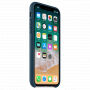 Origineel lederen hoesje Apple iPhone XS - ruimte blauw