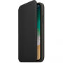 Originele Folio lederen koffer voor Apple iPhone XS - zwart