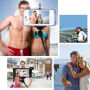 Telescopische selfie stick / monopod met bekabelde trekker voor iPhone - lengte 101,4cm - zwart