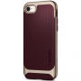 Spigen zeer resistente hoes met visgraatpatroon Apple iPhone 7 / 8 - bruin