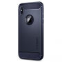 Spigen Rugged Stijlvolle stijlvolle beschermende pantser cover voor Apple iPhone XS - nachtblauw