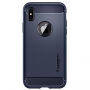 Spigen Rugged Stijlvolle stijlvolle beschermende pantser cover voor Apple iPhone XS - nachtblauw