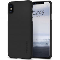 Spigen uiterst dunne, resistente hoes voor Apple iPhone XS - zwart