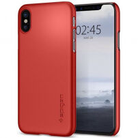 Spigen uiterst dunne, resistente hoes voor Apple iPhone XS - rood