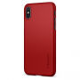 Spigen uiterst dunne, resistente hoes voor Apple iPhone XS - rood