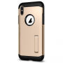 Spigen Pantserwerende hoes met standaard voor Apple iPhone XS - goud
