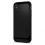 Spigene Neo Premium Beschermhoes voor Apple iPhone XS - glanzend zwart