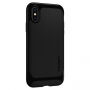 Spigene Neo Premium Beschermhoes voor Apple iPhone XS - glanzend zwart