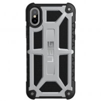 UAG Monarch Extreem resistente koffer voor de UAG Monarch voor Apple iPhone XS - platina