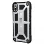 UAG Monarch Extreem resistente koffer voor de UAG Monarch voor Apple iPhone XS - platina
