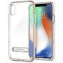 Spigenbeschermkap met magnetische standaard voor Apple iPhone XS - goud