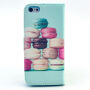 Etui met magnetische clip voor Apple iPhone 5C - Macarons