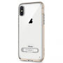 Spigenbeschermkap met magnetische standaard voor Apple iPhone XS - goud