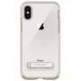 Spigenbeschermkap met magnetische standaard voor Apple iPhone XS - goud