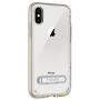 Spigenbeschermkap met magnetische standaard voor Apple iPhone XS - goud