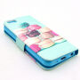 Etui met magnetische clip voor Apple iPhone 5C - Macarons