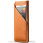 Mujjo precisie lederen etui met ruimte voor kaarten iPhone 8 / 7 - geelbruin
