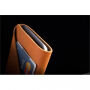 Mujjo precisie lederen etui met ruimte voor kaarten iPhone XS/iPhone X X - geelbruin