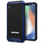 Spigen Signature beschermhoes van kunststof en polycarbonaat voor de volgende toepassingen Apple iPhone XS - blauw