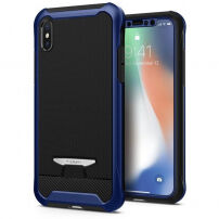 Spigen Signature beschermhoes van kunststof en polycarbonaat voor de volgende toepassingen Apple iPhone XS - blauw