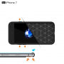 Bestand geborsteld carbon stijl plastic deksel voor iPhone 8 / 7 - donkerblauw