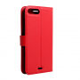 Leren koffer met geïntegreerde standaard en vak voor documenten Apple-iPhone 8 Plus / 7 Plus - rood