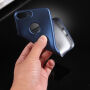 Kunststof deksel voor iPhone 8 Plus / 7 Plus met 360° bescherming - beschermt de voor- en achterzijde van het toestel - donkerblauw
