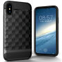 Bestand 3D-diamant plastic deksel in de stijl van een 3D diamant iPhone XS/iPhone X X - grauw