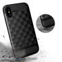 Bestand 3D-diamant plastic deksel in de stijl van een 3D diamant iPhone XS/iPhone X X - blauw