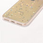 Gekleurde hoes met glitter voor iPhone XS / iPhone X - sterren en stippen - doorzichtig