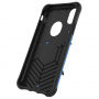 Super bestendige hoes met standaard voor iPhone XS/iPhone X X - blauw
