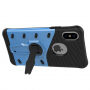 Super bestendige hoes met standaard voor iPhone XS/iPhone X X - blauw