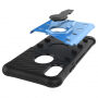 Super bestendige hoes met standaard voor iPhone XS/iPhone X X - blauw