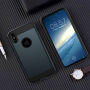 Bestand beschermhoes iPhone XS / iPhone X - geborstelde textuur - donkergroen