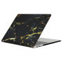 Matte hoes voor MacBook Pro 13" (A1706 / A1708 / A1989 / A2159) - zwart-goud marmer