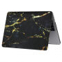 Matte hoes voor MacBook Pro 13" (A1706 / A1708 / A1989 / A2159) - zwart-goud marmer
