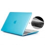 ENKAY 2in1 glanzende omslag en ultradunne EU-toetsenbordkap voor MacBook Pro 13" met Touch Bar (A1706 / A1708 / A1989 / A2159) - blauw