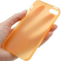 Ultradunne (0,3 mm) halftransparante matte hoes voor iPhone 5 / 5S / SE (2016) - oranje