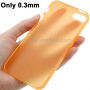 Ultradunne (0,3 mm) halftransparante matte hoes voor iPhone 5 / 5S / SE (2016) - oranje