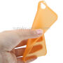 Ultradunne (0,3 mm) halftransparante matte hoes voor iPhone 5 / 5S / SE (2016) - oranje