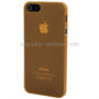Ultradunne (0,3 mm) halftransparante matte hoes voor iPhone 5 / 5S / SE (2016) - oranje