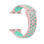 Siliconen band voor Apple Watch 42mm / 41mm / 40mm / 38mm - roze-turkoois