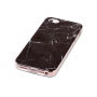 Beschermende plastic hoes voor iPhone 5 / 5S / SE (2016) - zwart marmer