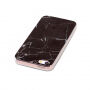 Beschermende plastic hoes voor iPhone 5 / 5S / SE (2016) - zwart marmer