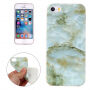 Beschermende plastic hoes voor Apple iPhone 5 / 5S / SE (2016) - lichtblauw marmer