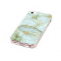 Beschermende plastic hoes voor Apple iPhone 5 / 5S / SE (2016) - lichtblauw marmer